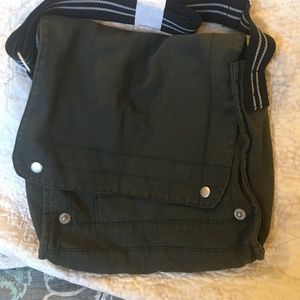 NWOT Army Green Messenger Bag